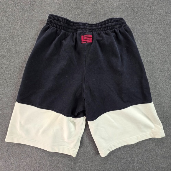 LeBron James L23 Nike Air Black White fleece Basketball Shorts Size XL Vintage - Picture 5 of 10